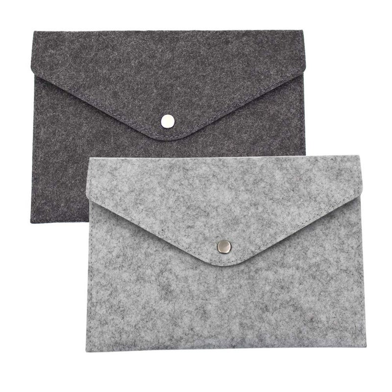 KisSealed 2 Pack of A5 File Folders Felt Folder Expanding Document Folder Portable Felt Holder Documents Folders Briefcase Bag - Image 3